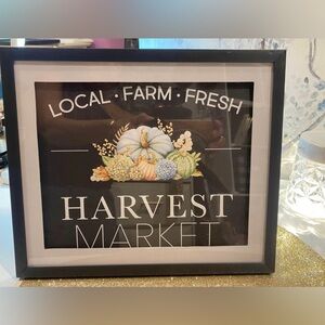 Framed 10x12” Harvest Market Print